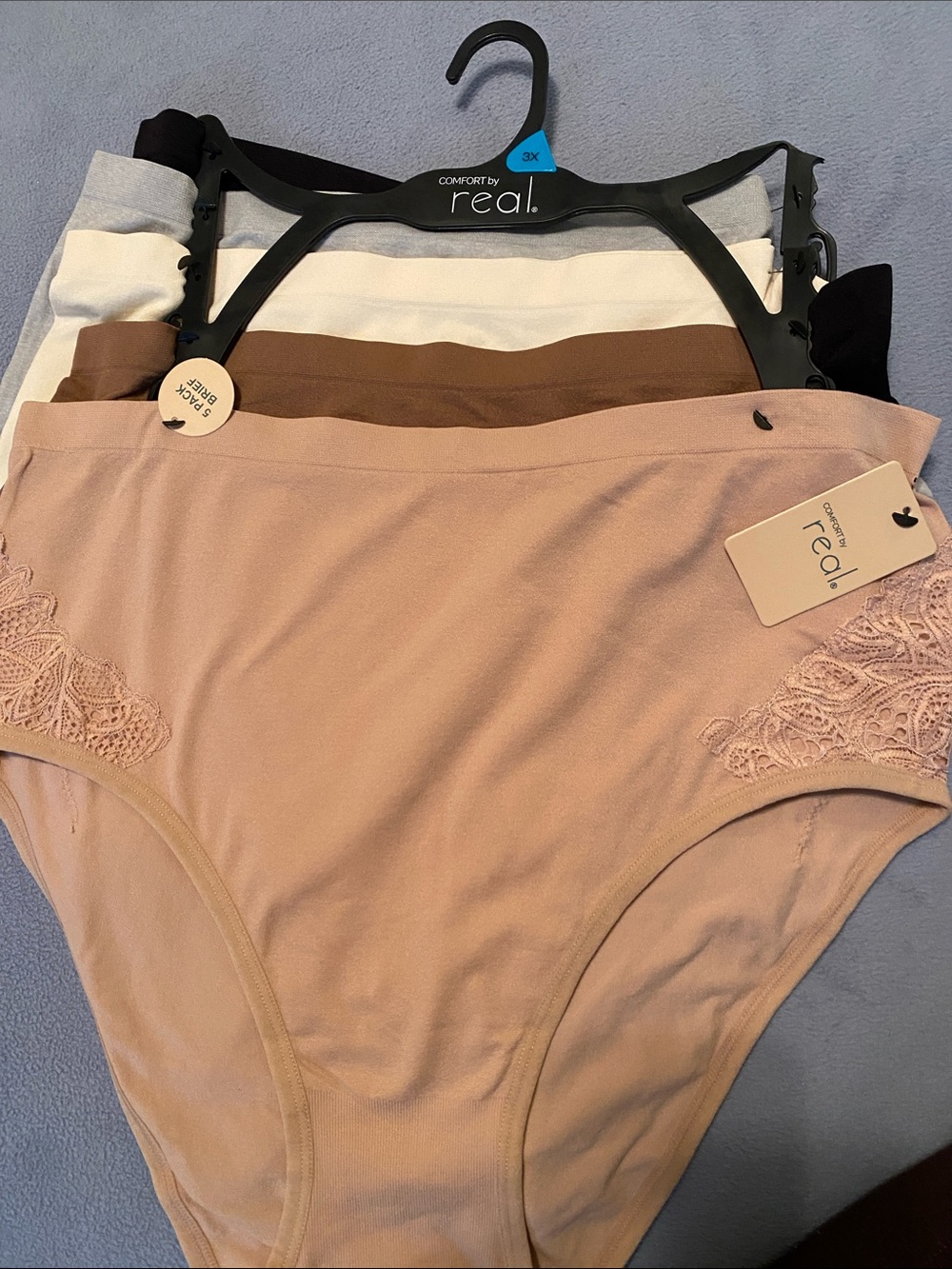 Comfort by real 5 Pack Women Briefs - Picture 3 of 6